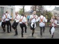 Cardiff Morris dance Black Joke on their Valley's tour, April 2015.
