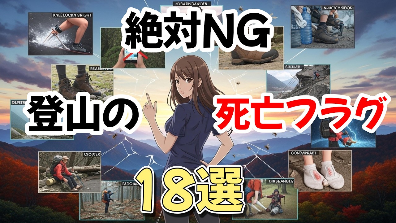 【衝撃18選】登山歴に関係なくやってしまう「山の死亡フラグ」完全解説