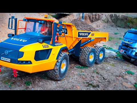 SPECIAL - 🚧 Bruder Volvo Dumper A60H + Blocher Conversion Kit 🚧 @ heavy work  & Truck Kidnapping 😱