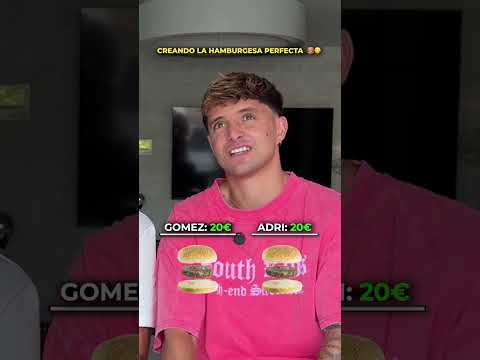Creando la Hamburguesa Perfecta vs Gomeznawer ¿Cuál prefieres? 🍔😋 #shorts #humor