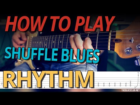 2 GREAT Shuffle BLUES Rhythms in E with TABS