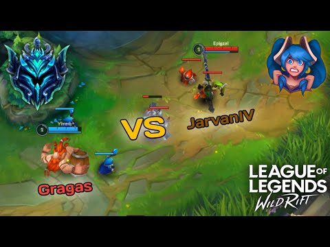 GRAGAS Newbie vs JARVAN IV Pro Baron Lane !!! |GRAGAS GAMEPLAY| -League Of Legends : Wild Rift
