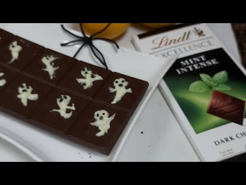 How to make spooky Chocolate with Lindt  in Halloween || Make your own Chocolate with Linda |Agha's