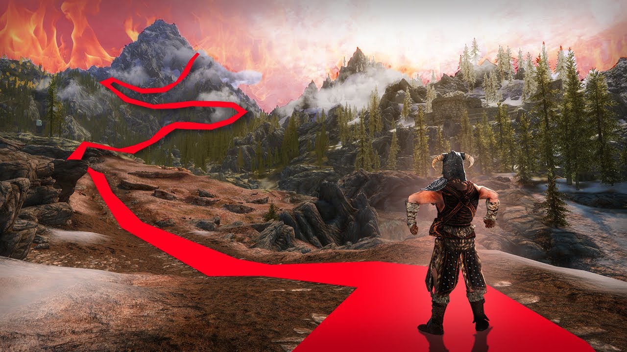 Skyrim, but the road is trying to kill you (DEATH ROAD)