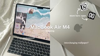 unboxing MacBook Air M4 (starlight, 512 gb)