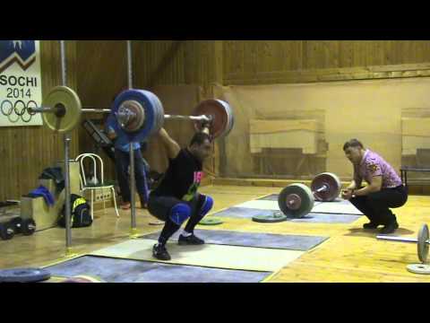 Weightlifting, Vasiliy Polovnikov & Vladimir Safonov, snatch 170kg, 2014