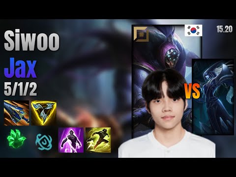 Siwoo Top Jax vs Lissandra lol KR solo rank Full Game 15.20 | 시우 잭스 vs 리산드라