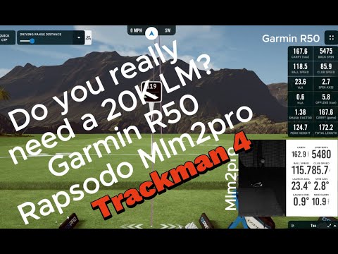 Testing the Trackman 4 Vs Garmin R50 and Rapsodo Mlm2pro
