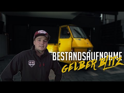 Bestandsaufnahme Gelber Blitz 🔥⚡️🛺 Ape Piaggio 50ccm 2Takt