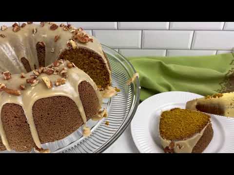 Pumpkin Spice Bundt Cake with Brown Sugar Glaze
