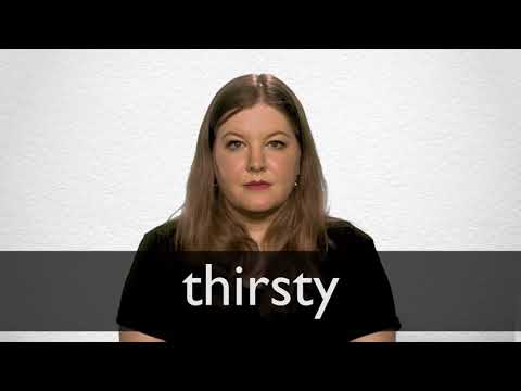 How to pronounce THIRSTY in British English