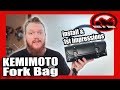 KEMIMOTO Motorcycle Fork Bag Install & 1st Impressions