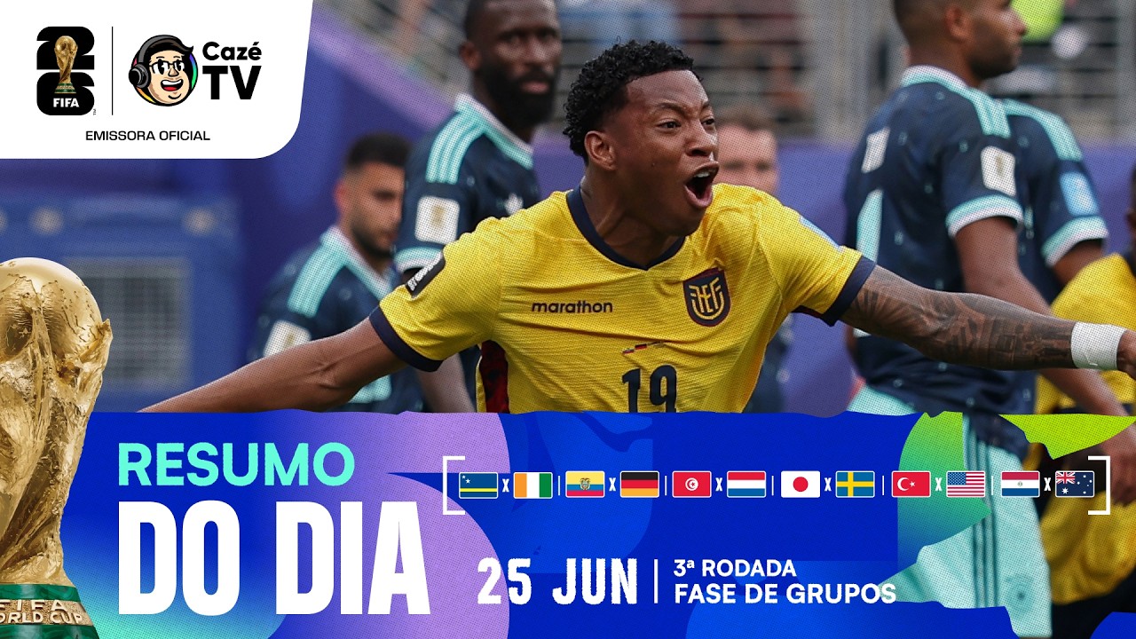 TUDO QUE ROLOU NO 15º DIA DE COPA DO MUNDO | RESUMO DO DIA - 25/06 | 3ª RODADA | FASE DE GRUPOS