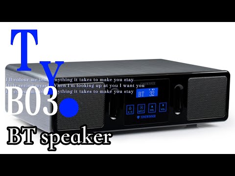 Tonewinner TY-B03 Hi-Fi wireless bluetooth speakers mini desktop bookshelf speaker with alarm clock.