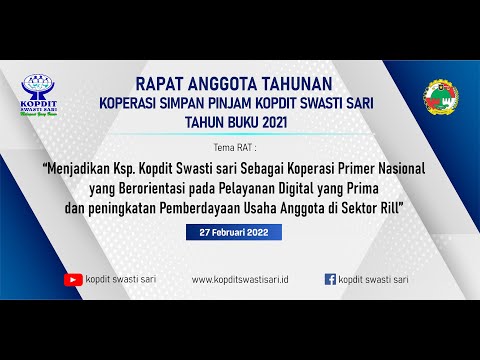 Rapat Anggota Tahunan XXXIII KSP. Kopdit Swasti Sari