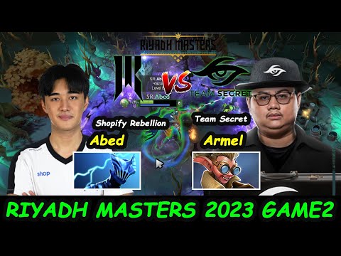 Shopify Rebellion vs Team Secret Abed Razor MIDLANE Riyadh Masters 2023 Game2 Highlights Dota 2
