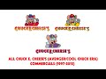 All Chuck E Cheese S Avenger Cool Chuck Era Commercials 1997 2012
