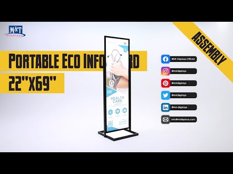 Black Metal Eco Infoboard - 1 Tier - Displays Market