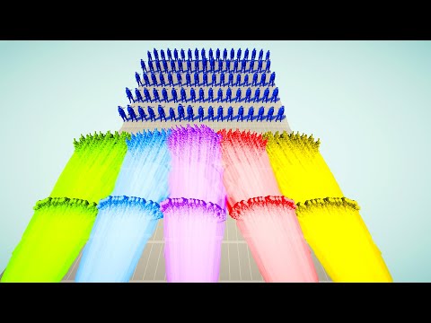 100x NINJA vs 5x EVERY GOD - Totally Accurate Battle Simulator TABS