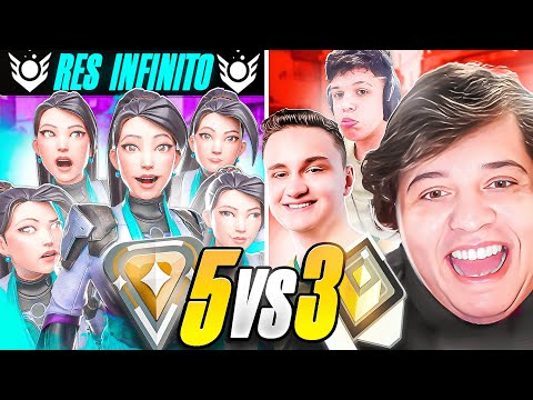 5 BRONZES WITH INFINITE ULTIMATE vs 3 RADIANT - ft. @lulavlr @JezamLuska