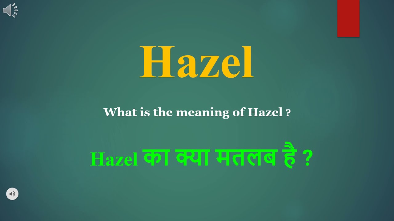 Hazel Eyes Meaning In Hindi