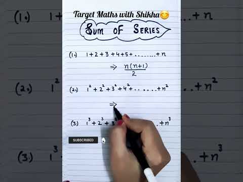sum of finite series/nth sum of infinite series #shorts #youtubeshorts
