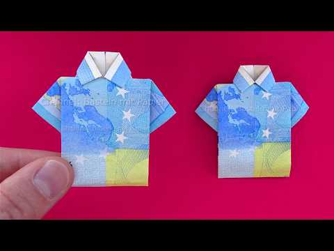 Geldscheine falten Hemd - Einfaches Hemd aus Geld falten