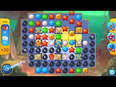 Fishdom 864 Hard Level - NO BooSTERS