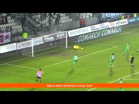 Cracovia - Okocimski KS Brzesko - skrót meczu (1:0)