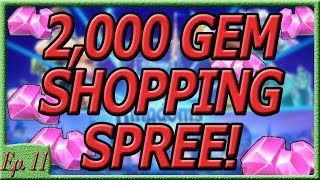 2,000 GEM SHOPPING SPREE! UNLOCKING EVERY CHARACTER! - Disney Magic Kingdoms Gameplay - Ep. 11