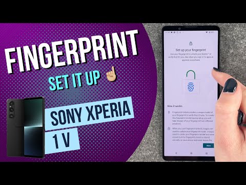 set up fingerprint Sony Xperia 1V