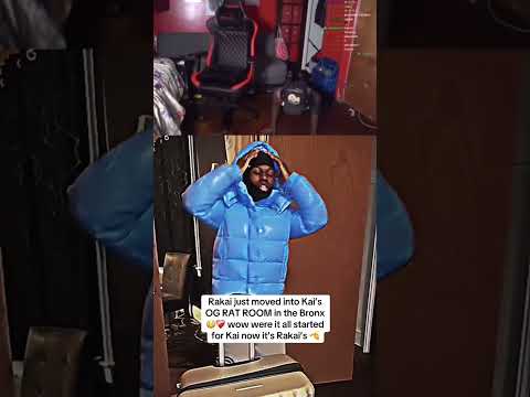 Rakai MOVES IN to Kai Cenat's OLD ROOM❤️