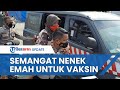 Cerita Kapolsek Tarumajaya Gendong Nenek 78 Tahun Yang Ingin Divaksin Covid Tapi Tak Bisa Berjalan