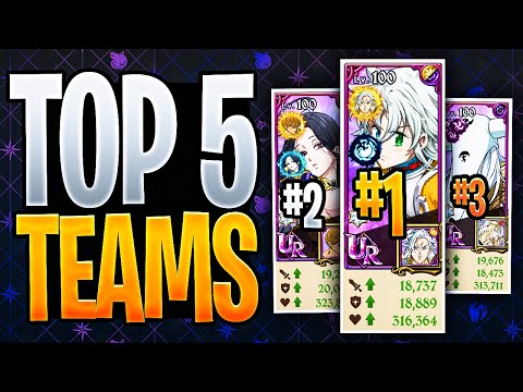 Top 5 BEST Teams In Grand Cross PvP! 6.5 Annivesary Update! | Seven Deadly Sins: Grand Cross