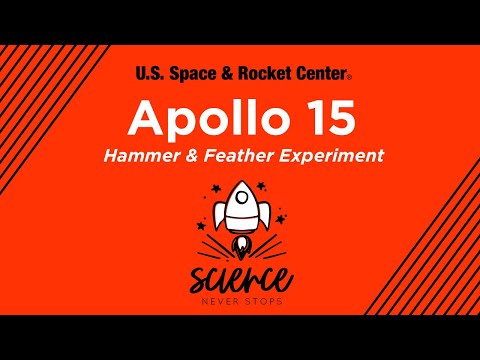 Apollo 15 Feather and Hammer (Experiment) - Science Never Stops
