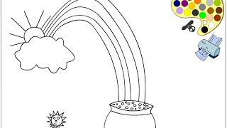 Rainbow Coloring Pages For Kids - Rainbow Coloring Pages