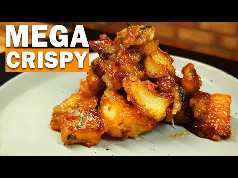 ULTRA CRISPY Roast Potatoes & Garlic Parmesan Dressing