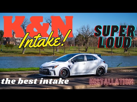 GR Corolla K&N Intake Installation. Super Loud Intake. Sound Comparison.