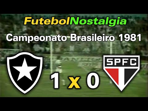Botafogo 1 x 0 São Paulo - 22-04-1981 ( Campeonato Brasileiro )