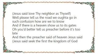Johnny Cash - The Preacher Said Jesus Said Lyrics