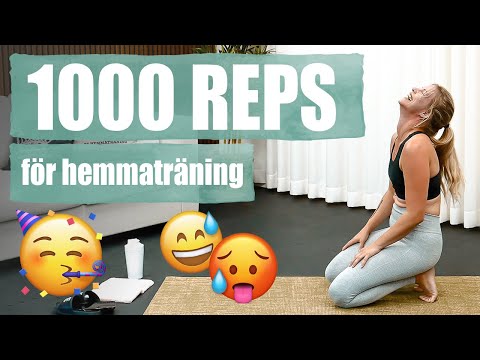 1000 REPS - det tuffaste passet jag gjort på länge - du måste testa!!