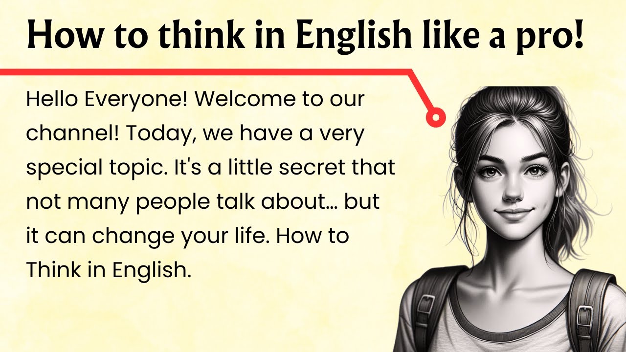 How To Think in English || English Listening Practice || Graded Reader