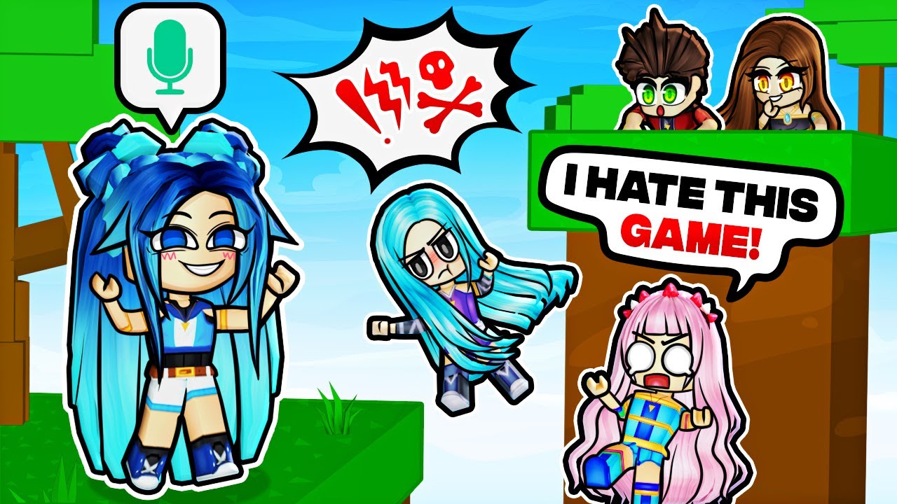 Pushing My FAMILY in Voice Control Obby Roblox!