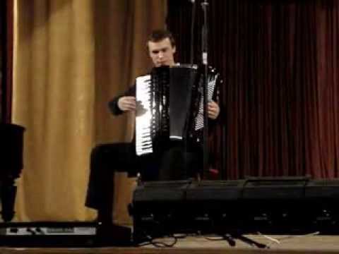 V.Semenov, Divertimento (3 part) plays Alexey Sokolov (accordion)