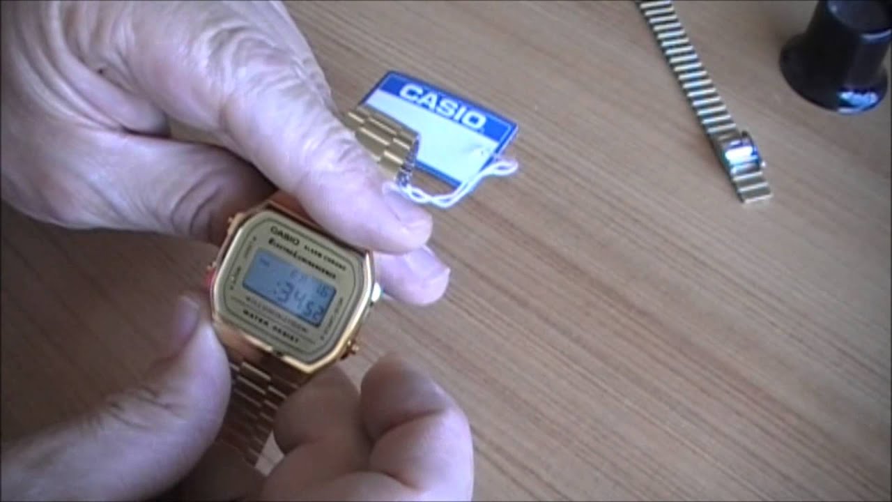 Reloj Casio A168 ( Como cambiar la hora )