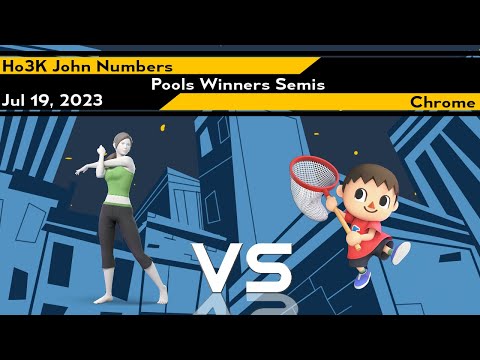 Xeno302 Pools Winners Semis - John Numbers (Wii Fit Trainer) vs Chrome (Villager) - Smash Ultimate