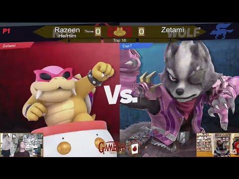 Zetami (Bowser Jr.) Vs. Razeen (Wolf) - Winners top 6 || Gambit's Showdown #7