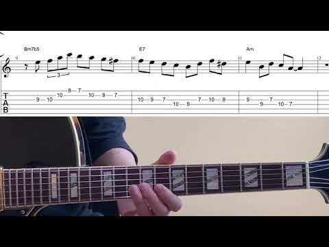 Minor 2-5-1 Jazz Exercise In Am Wes Montgomery, George Benson, Pat Martino
