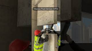 Viscous Fluid Damper (VFD)  #earthquake #building #construction