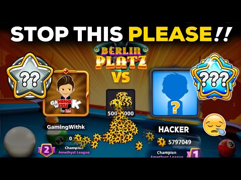 MINICLIP Stop These Ha*kers Stealing Everyone's Coins! 😭 8 ball pool GamingWithK #justaaRequest